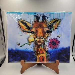 Whimsical Giraffe Art Print by Karrie Evenson